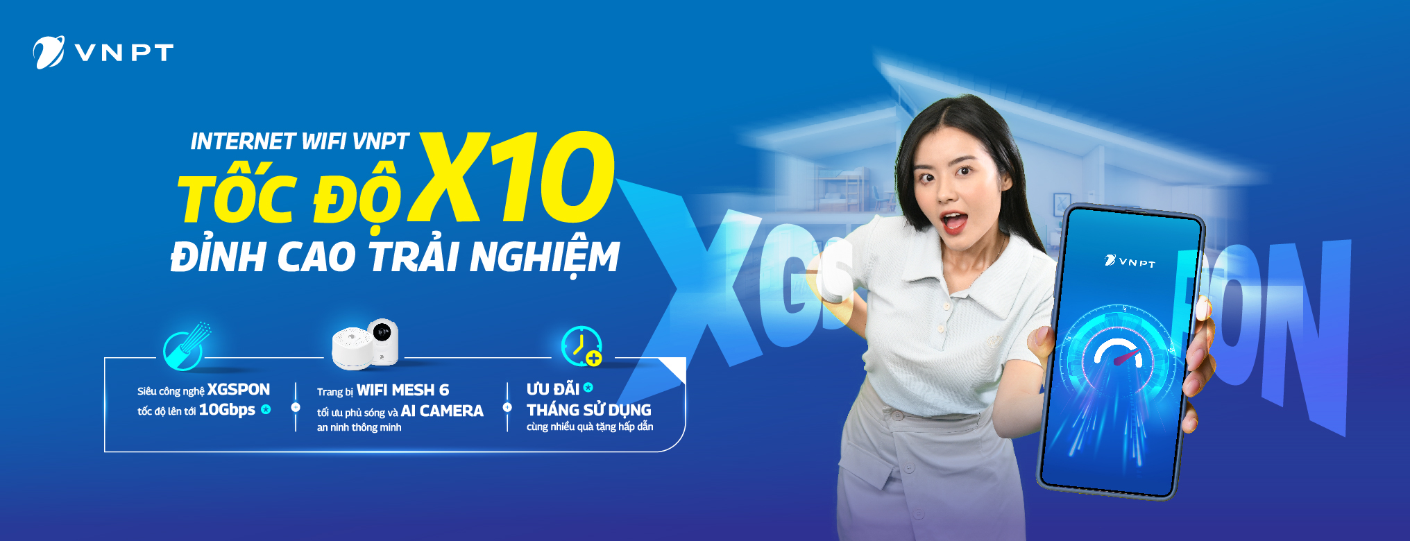 Lắp mạng Internet cáp quang VNPT tốc độ cao